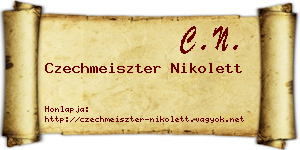 Czechmeiszter Nikolett névjegykártya